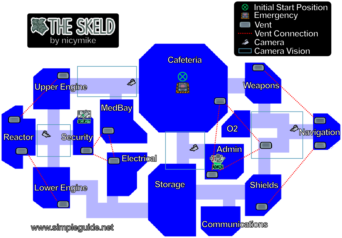 Karte: The Skeld (Transparent)